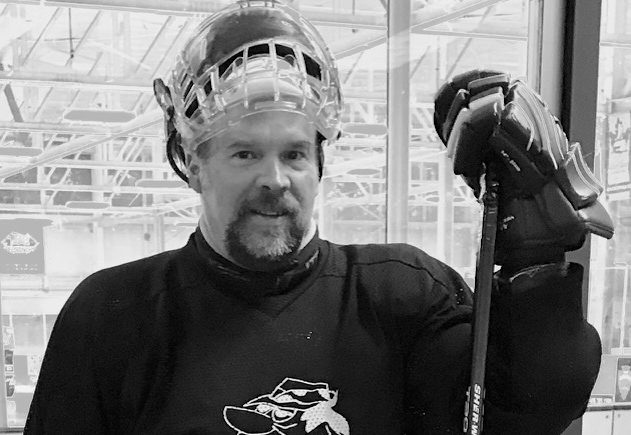 Avi Hyman in hockey attire