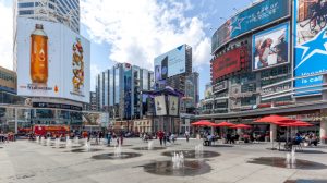 Yonge-Dundas Square in Toronto.