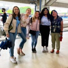 The Education, Awareness and Culture team displaying their Pride!