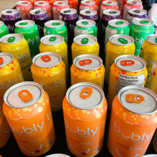 Rainbow beverages to celebrate the U of T Progress Pride flag raising.