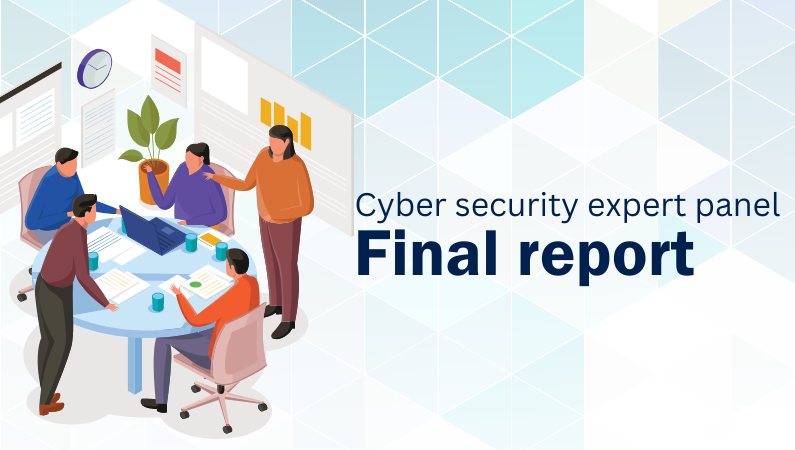 Cyber security expert panel final report generic graphic image