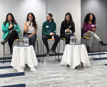Panel discussion at the Securing our future: Bridging the Cyber Security Talent Gap event.