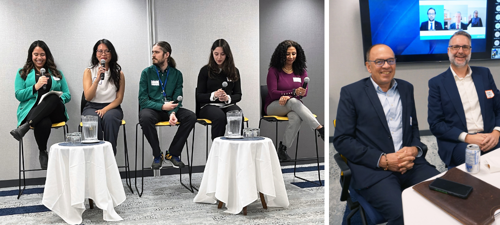 Panel speakers and participants at the Securing our Future: Bridging the Cyber Security Talent Gap event.