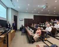 Breakout session at the Bahen Centre for Information Technology.
