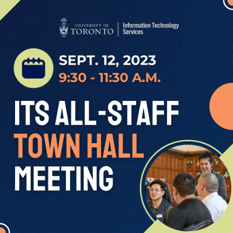 Save the date for ITS all-staff town hall meeting on September 12, 2023