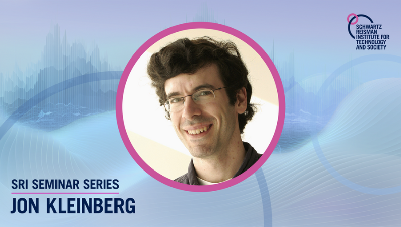 SRI seminar series: Jon Kleinberg