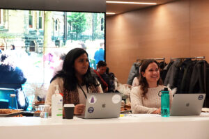 Registration desk at the ITS all-staff meeting.