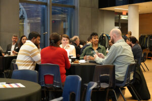 A group of attendees at the ITS all-staff meeting.